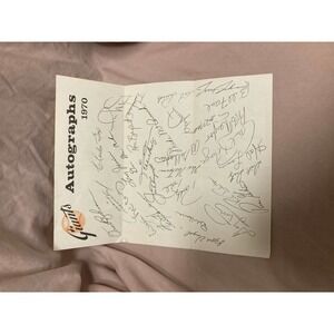 San Francisco Giants 1970 Autographs by Autopen